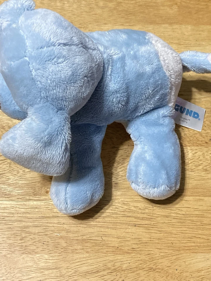 Gund Cachorro Valiente Perro Azul 11" Floppy Peluche Animal Bebé Juguete Relleno Lovey Foto 2 de 4