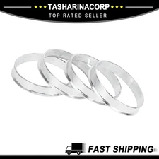 Car Hub Centric Rings, 54.1mm ID to 57.1mm OD Aluminum Alloy, 4Pcs