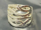 Vintage Irish Style Sterling Silver band Ring size 7