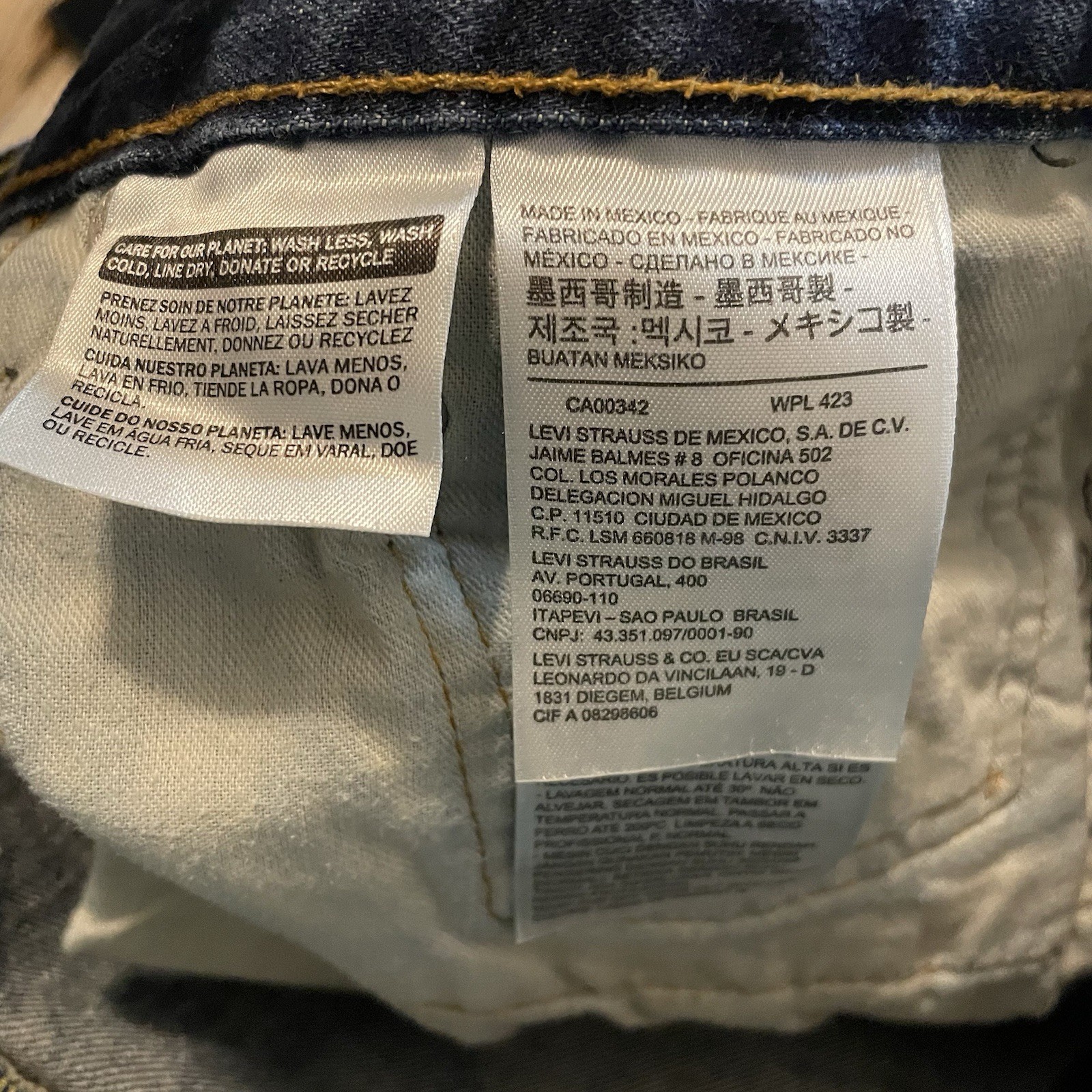 Levi’s 505 Regular Fit Jeans Men’s 40x30 Act: 40x29 D-880 thumbnail 2