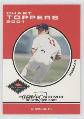 2001 Fleer Platinum Chart Toppers Hideo Nomo #403 0b5