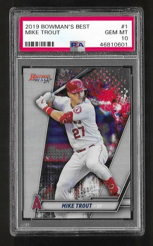 2019 Bowman's Best #1 Mike Trout PSA 10
