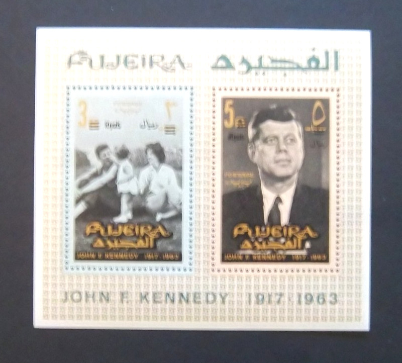 Fujeira - John F kennedy / JFK Souvenir Sheet - MNH - 1963