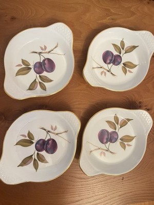 Royal Worcester Evesham Au Gratin Geschirr X 4