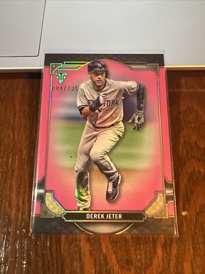 Derek Jeter 2022 Topps Triple Threads Tourmaline Parallel #99 /125 HOF Yankees