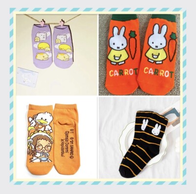 sanrio and san-x socks