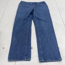 Vintage Lee 1889 Blue Denim Straight Leg Denim Jeans Mens Size 36x30