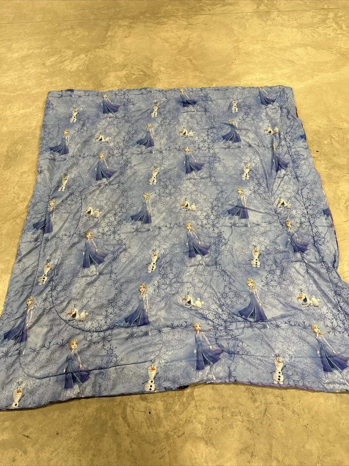 JUEGO DE CAMA CONGELADO TAMAÑO COMPLETO Elsa Anna Olaf Colcha Sábana Fundas de almohada y persianas Foto 3 de 4