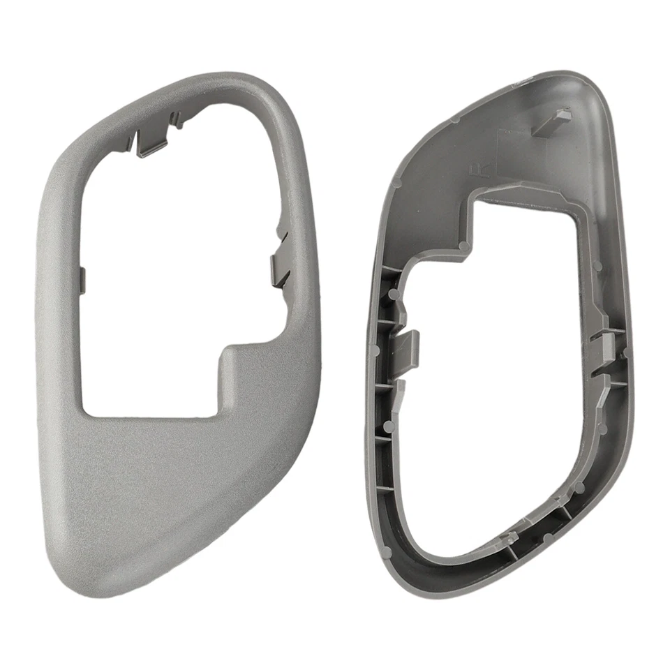Interior Door Handle w/ Bezel Pair Set For Chevrolet C1500 C2500 C3500 Tahoe USA - Image 2 of 4