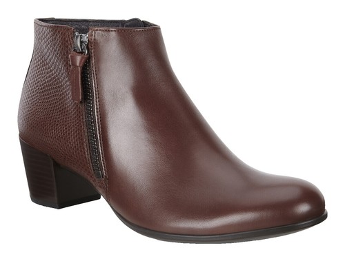 Ecco Staker 217624-01060 Boots Men\'s 8-8.5 Brown Leather Round Toe Ankle GAL445 Men main image 4