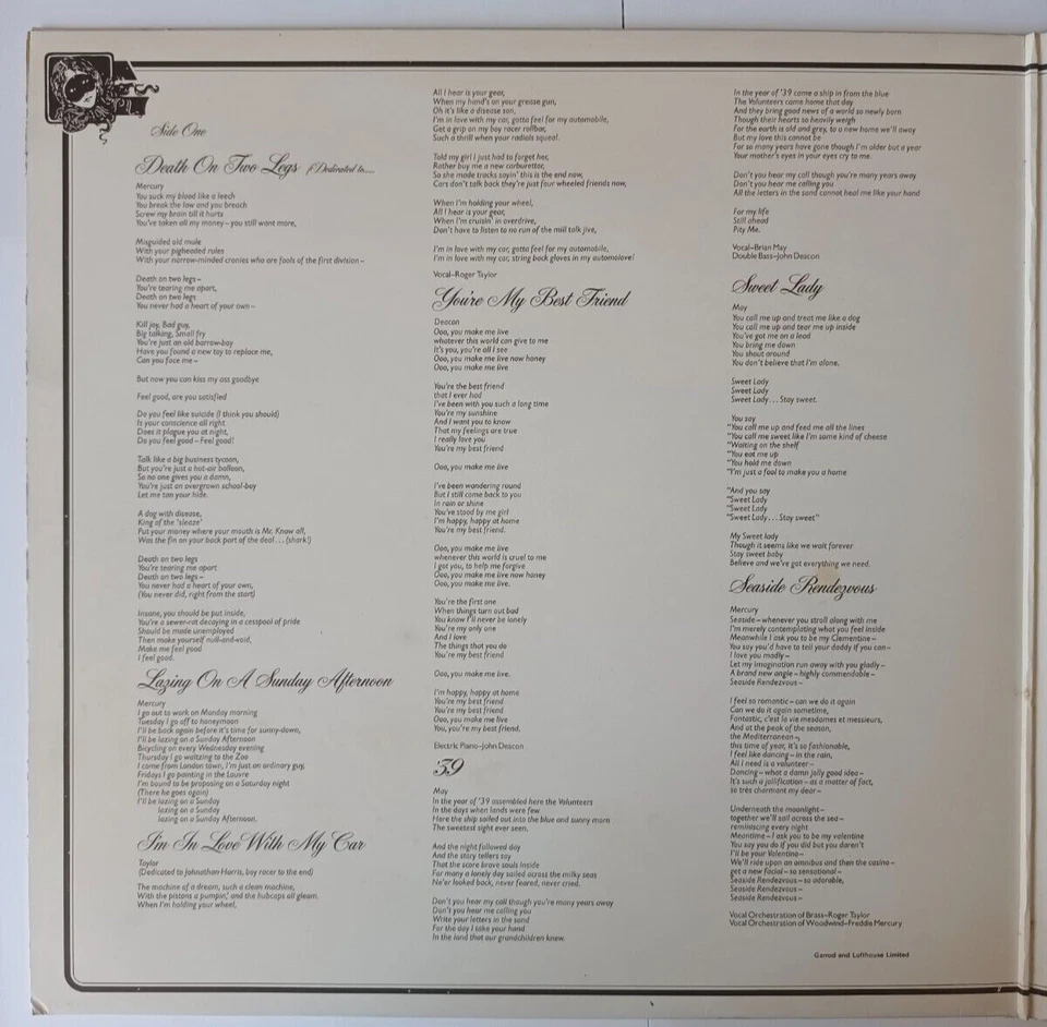 Queen A Night at the Opera · Lp, foto 2 de 5