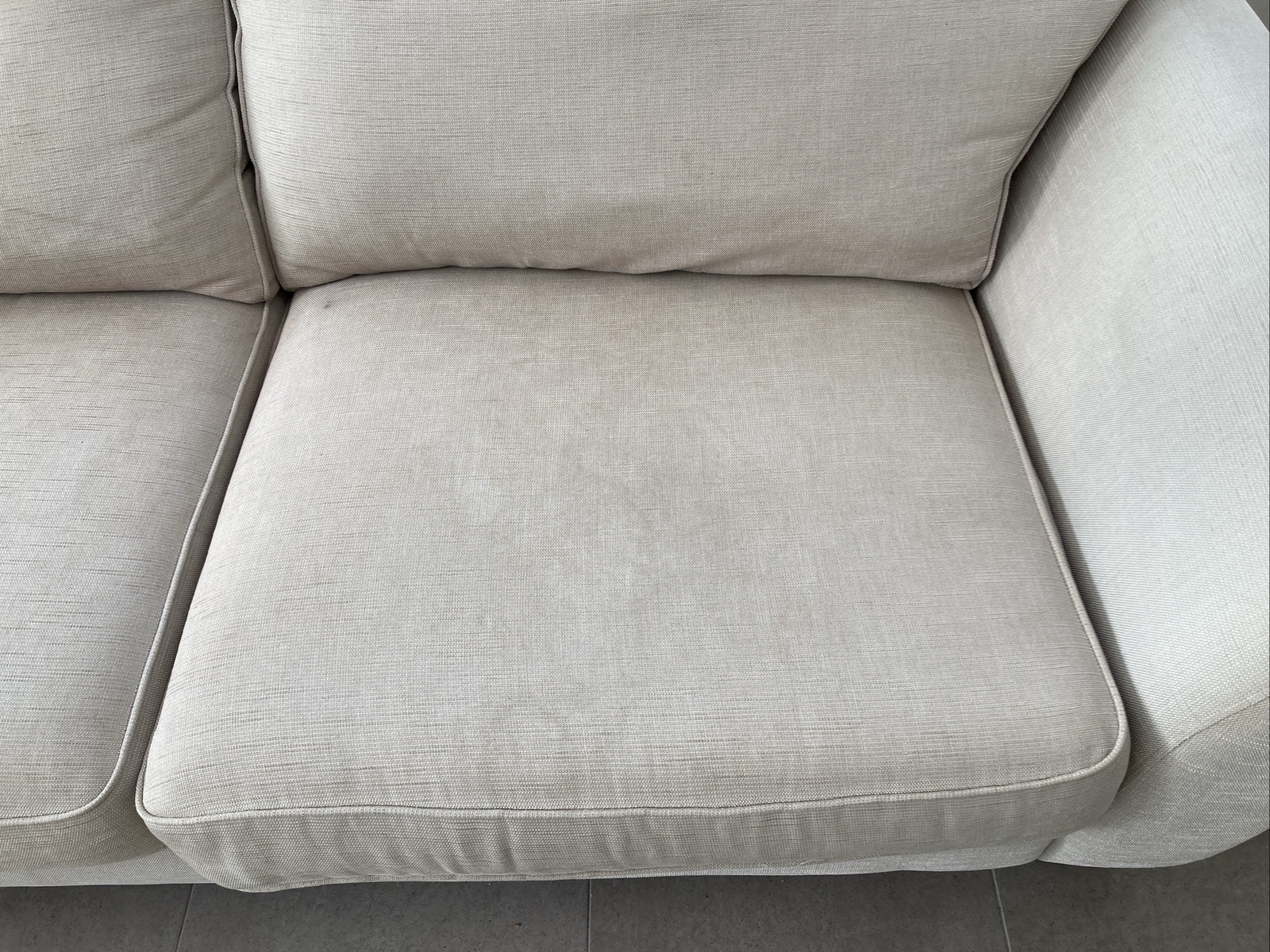 Heals Flare 3 Seater Sofa In Bone eBay