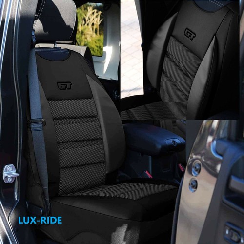 ONE FRONT SEAT COVER MAT FITS FIAT 500 ALL MODELS ART. LEATHER & FABRIC - Picture 1 of 10