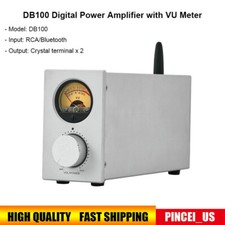 DB100 Digital Power Amplifier with VU Meter TPA3116 Dual Core Bluetooth 5.1