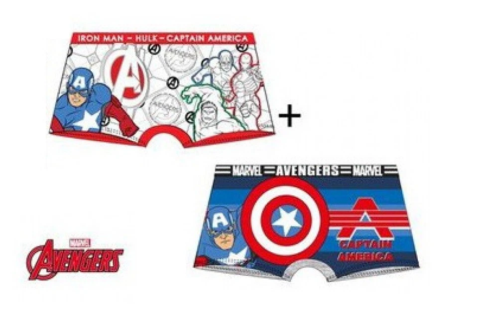 Disney Marvel Avengers Slip 2er Pack Boxer Boxershorts Unterwäsche Unterhosen