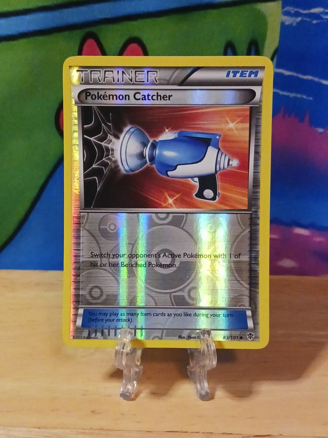 Pokemon Card - Pokemon Catcher Plasma Blast 83/101 Reverse Holo Uncommon