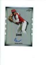 2018 Leaf Perfect Game Nasim Nunez #BA-NN1 Metal Etch Silver Base Auto