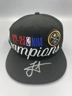 Nikola Jokic Signed Autographed New Era Nuggets 2023 NBA Champions Hat Beckett