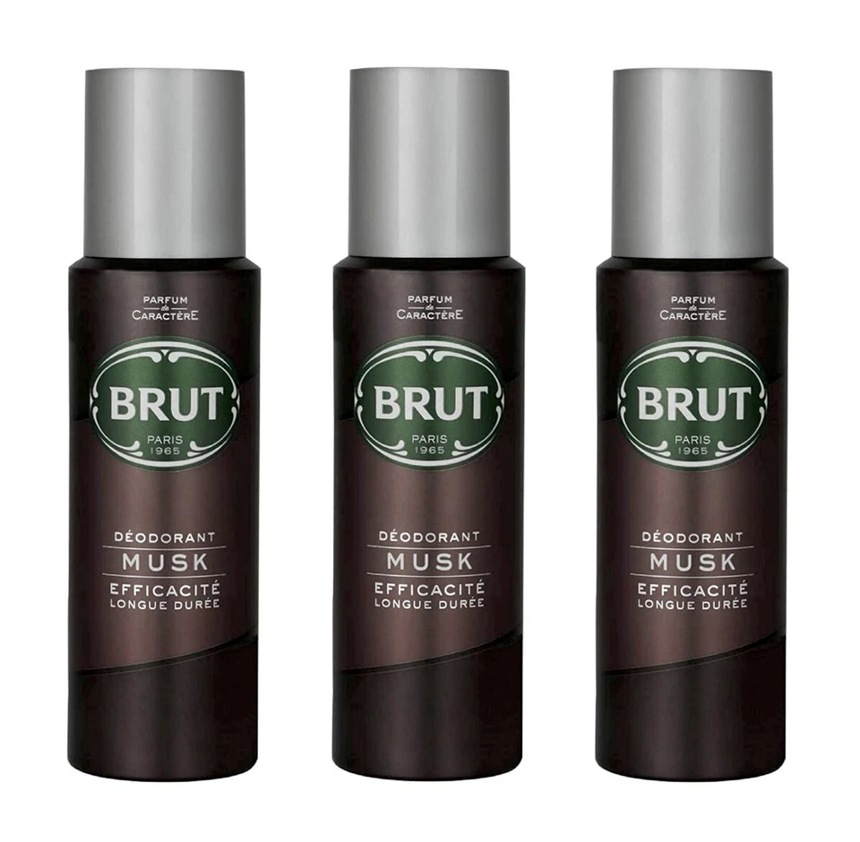 Brut Musk Deo Spray Deodorant , 3x200ml EAN3014230022401