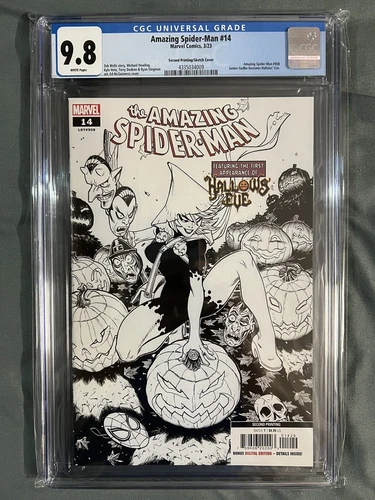 Amazing Spider-Man #14 Hallows Eve 1:25 Sketch 2nd Print Variant RARE CGC 9.8