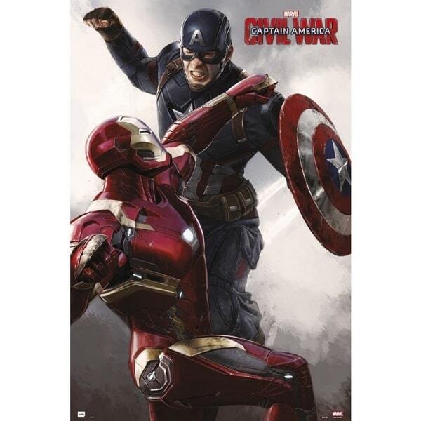 Marvel Civil War Captain America vs. Iron Man - Maxi Poster #390 - 91x61cm