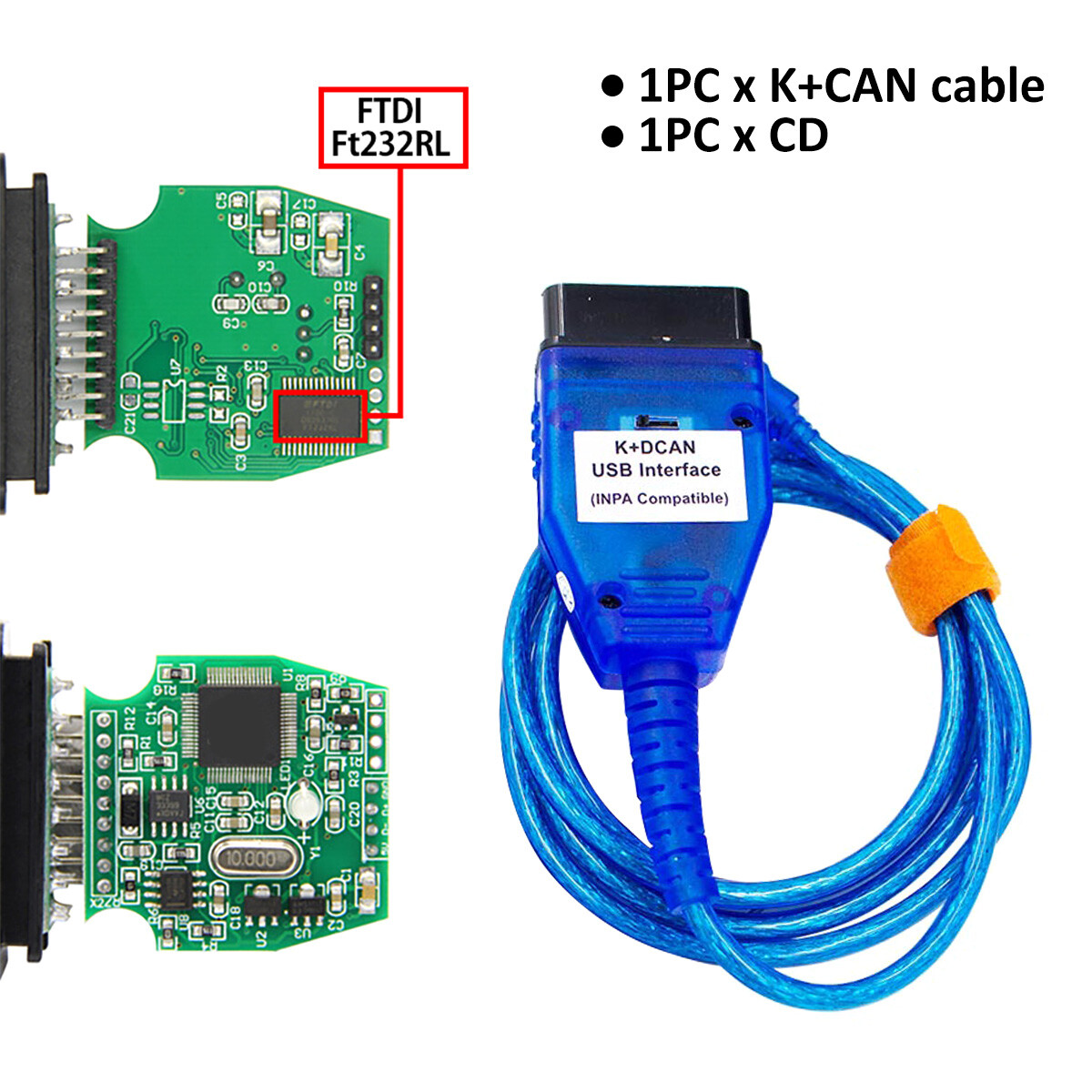 Diagnostic Connector Cable Compatible with INPA K+CAN INPA K DCAN· | eBay