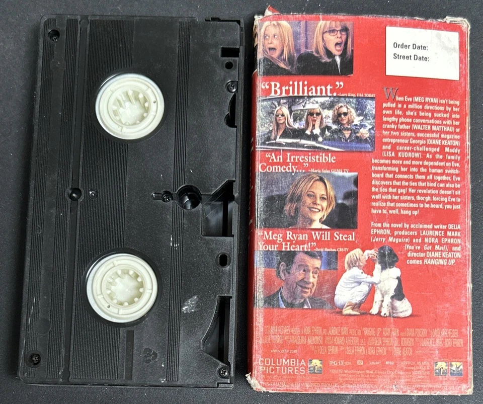 Hanging Up VHS Tape Meg Ryan Diane Keaton Lisa Kudrow Walter Matthau Promo Copy - Image 2 of 4