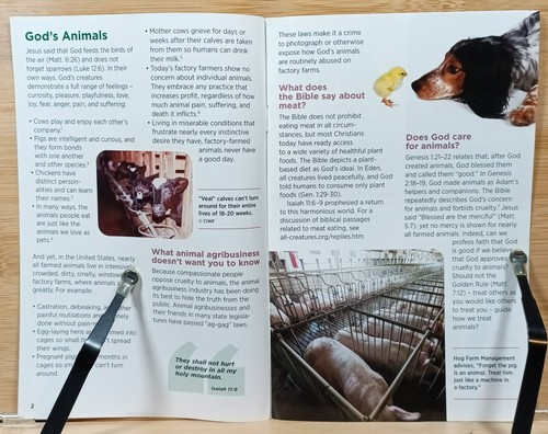 Fröhliches, mitfühlendes Essen Broschüre von Christian Vegetarian Association 2018 - Bild 2 von 9
