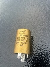 CDE Multi Section Electrolytic Can Capacitor 250 To 500 MFD