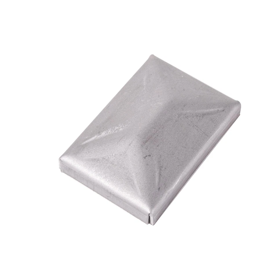 Capuchon De Poteau Rectangulaire Avec Bord Capuchon Décoratif Métal 30x60 Mm - Photo 1/1