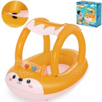 Aufblasbar Kinder Schlauchboot Gummiboot Sonnenschutzdach 94X66Cm Bestway 34168