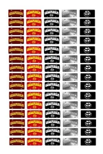 1/18 scale model car Lowrider license plates tags