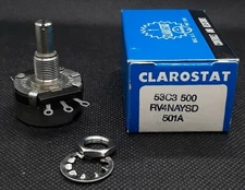 Clarostat 53C3 500 Ohm 2W Potentiometer RV4NAYSD501A