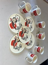 Campbell's Kids Soup Mugs and Plates Playset Advertising Collectibles