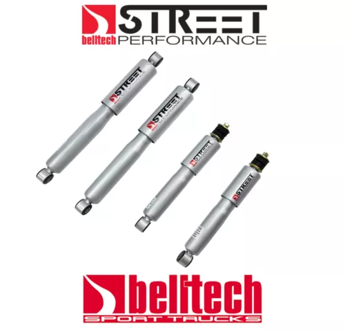 Street Performance Front/Rear Shocks for 86-97 Nissan D21/Hardbody 2/3 Drop