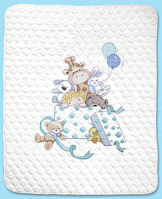 Crib Quilt Cross Stitch Baby Blanket Kits Stamped Cross Stitch Kit