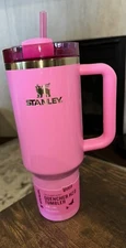 NEW Stanley X Target Wicked 40oz H2.0 Tumbler Exclusive Glinda Sparkle Pink