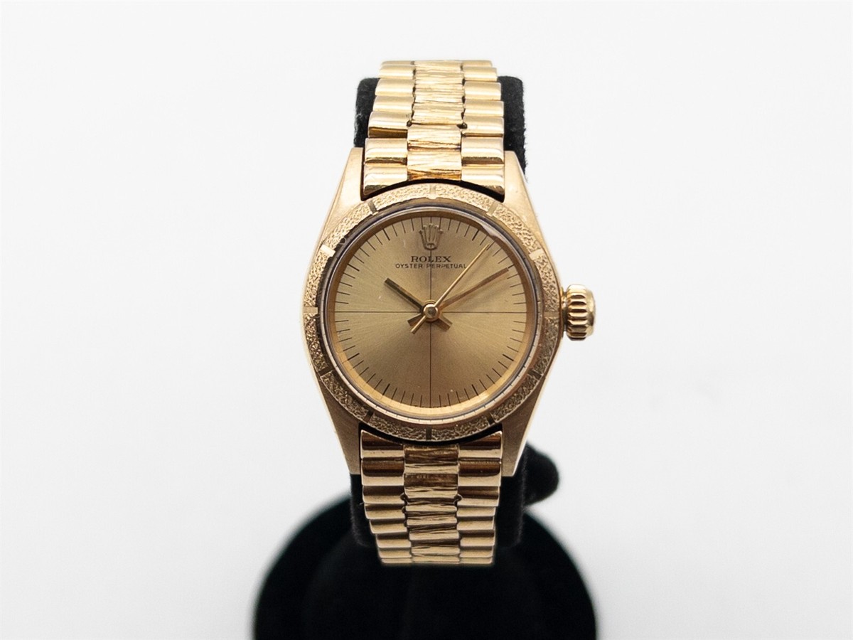 Rolex Women\'PERPETUAL 18k Yellow Gold Ladies just serviced Rolex 18K Gold Datejust Diamond Dial – Ladies Presidential main image 3