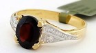 GENUINE 1.16 Cts GARNET & DIAMOND RING 10K GOLD - Free Certificate Appraisal — photo 8