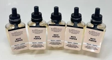 5 BATH & BODY WORKS WHITE PUMPKIN WALLFLOWER FRAGRANCE REFILL BULB PLUG IN LOT