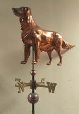 Irish setter  WEATHERVANE COPPER,3D,ALL PARTS,SUPERIOR QUALITY!!