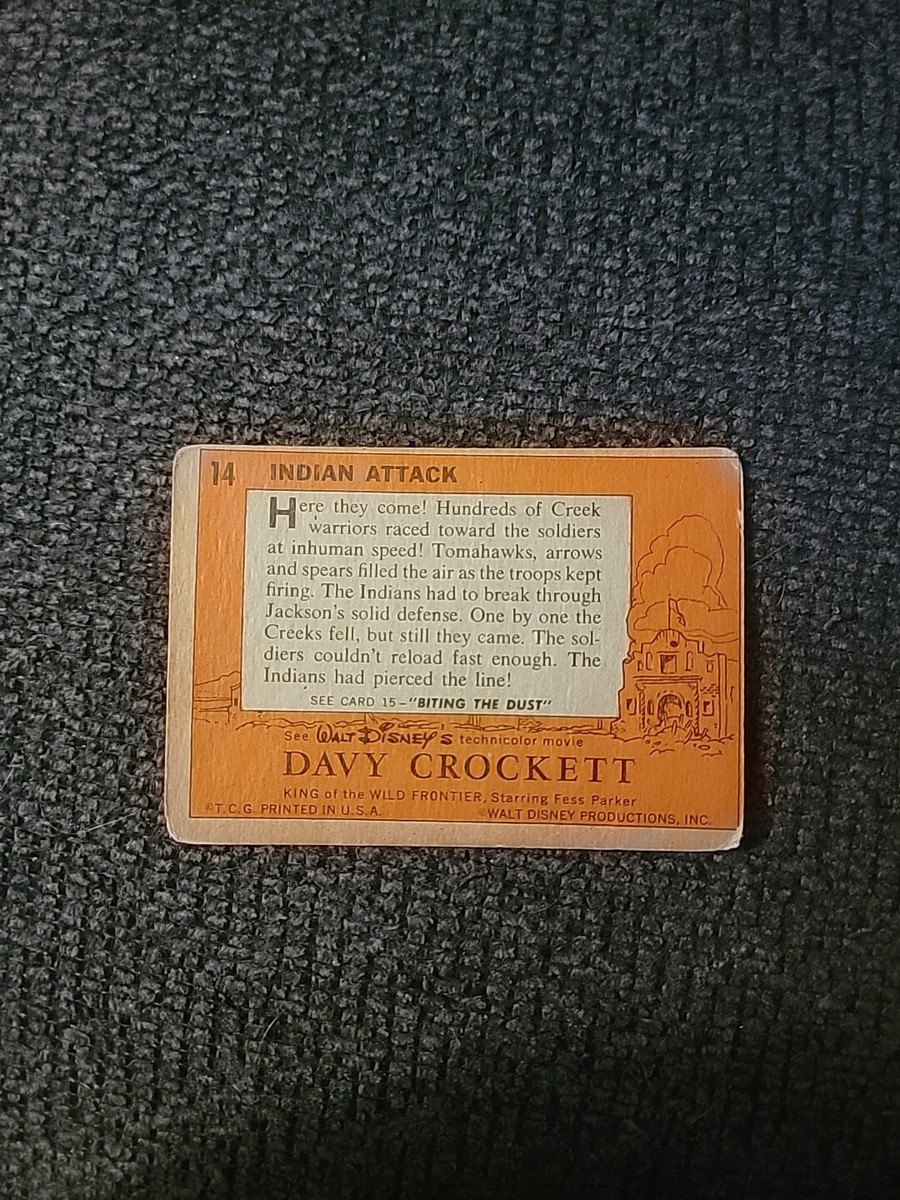 1956 Topps Davy Crockett Cards - Indian Attack #14 - OC2609 | eBay