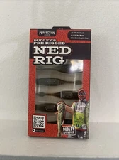 Dudley'S Pre-Rigged Green Pumpkin Violet Ned Rig Finesse Worm