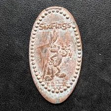 BUGS BUNNY Six Flags - Press Coin Elongated Penny Souvenir