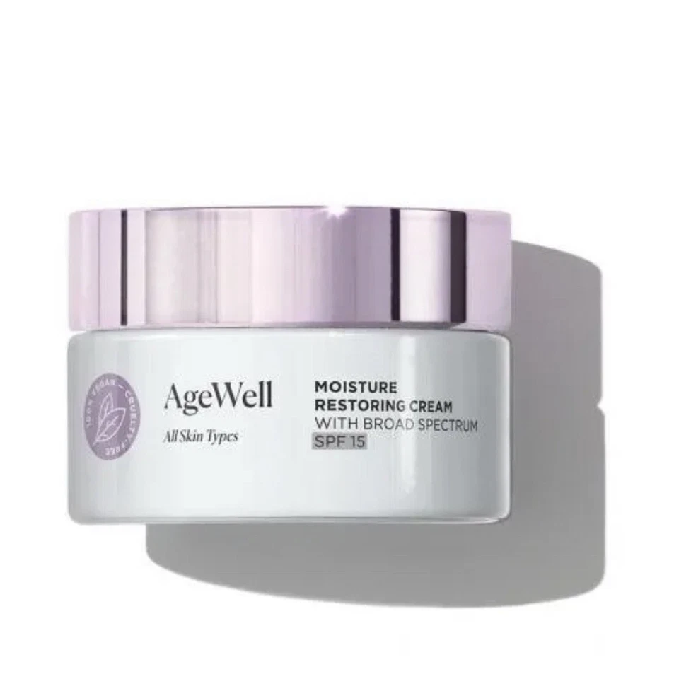 Arbonne AgeWell Moisture Restoring Cream Broad Spectrum Moisturiser SPF15 50ml