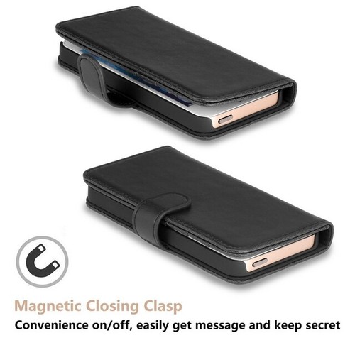 ORBYX CUSTODIA ORIGINALE FLIP COVER LIBRO FOLIO CASE ECO PELLE APPLE IPHONE 5C B - Foto 7 di 9