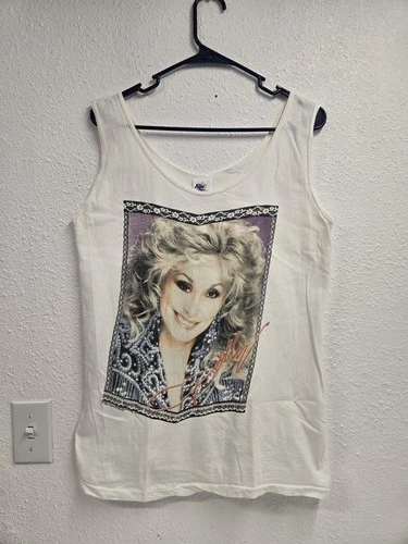 Dolly Parton Single Stitch Tank Top Size Large 1980s vintage concert t-shirt, vintage, size L, single stitch, B+ condition