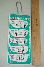 Vintage 1961 SportMaster GolfMaster Golf Stance Guide Plastic Instruction Card