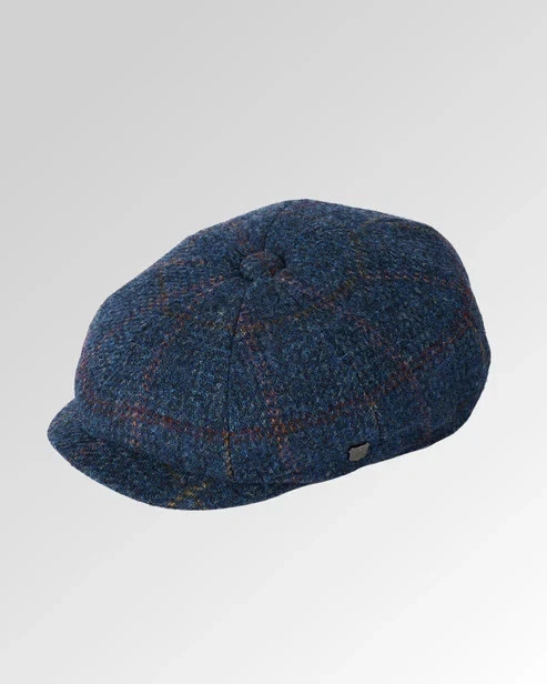 Carloway Tweed Flat Cap - Classic Harris Tweed - Scottish Heritage Golf Style