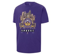 Los Angeles Sparks Logo LA  Edition The Nike Tee Shirt Men's Size Large  Purple
